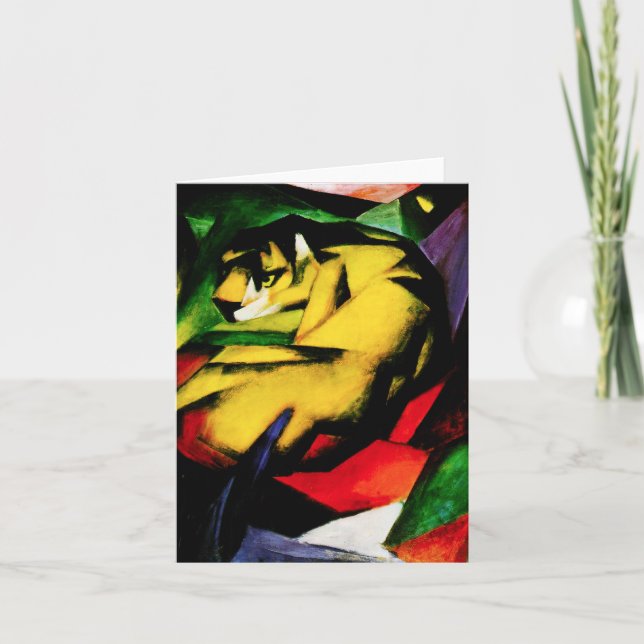 Franz Marc Tiger Note Card (Front)