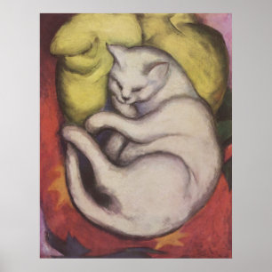 Franz Marc - Tomcat w/ Yellow Cushion 1912 Cat Tom Poster