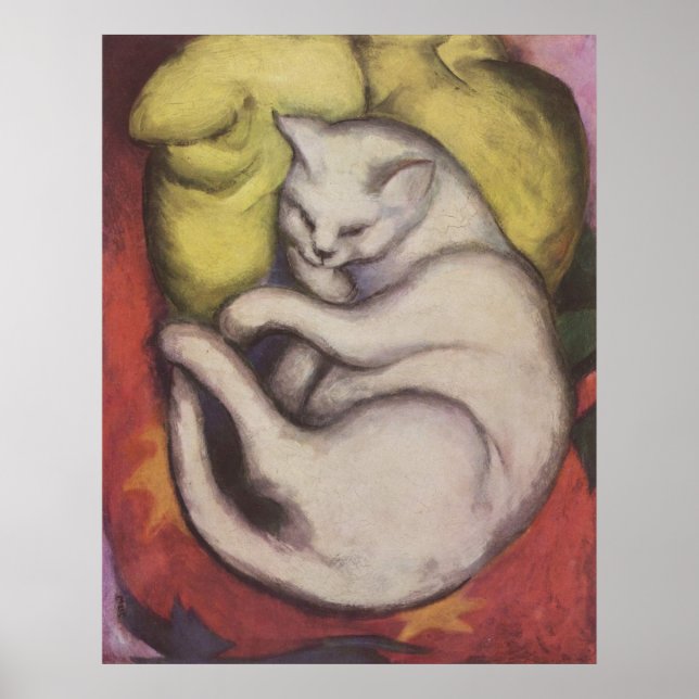 Franz Marc - Tomcat w/ Yellow Cushion 1912 Cat Tom Poster (Front)