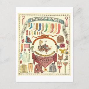 Franz & Pope Knitting Machine Advertisement Postcard
