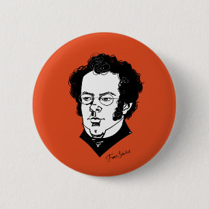 Franz Schubert 6 Cm Round Badge