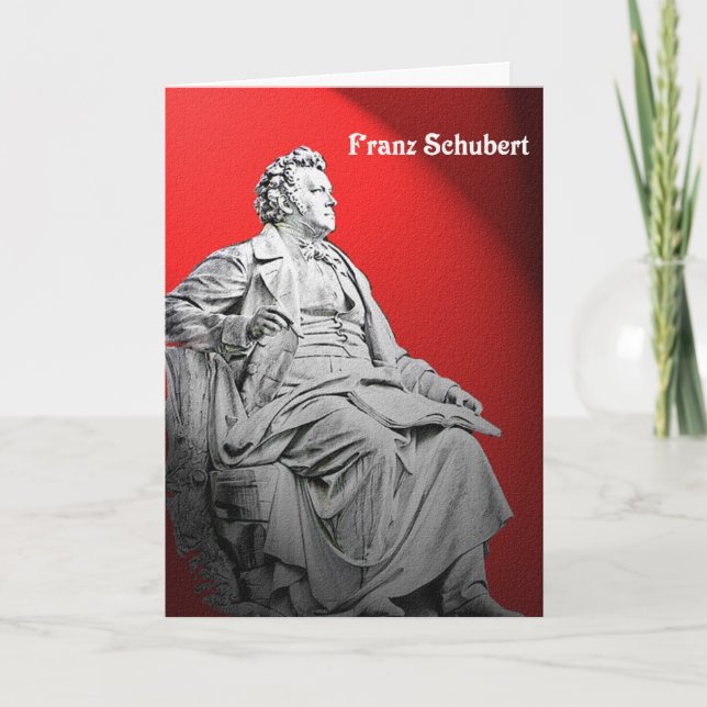 Franz Schubert Greeting Card (Front)