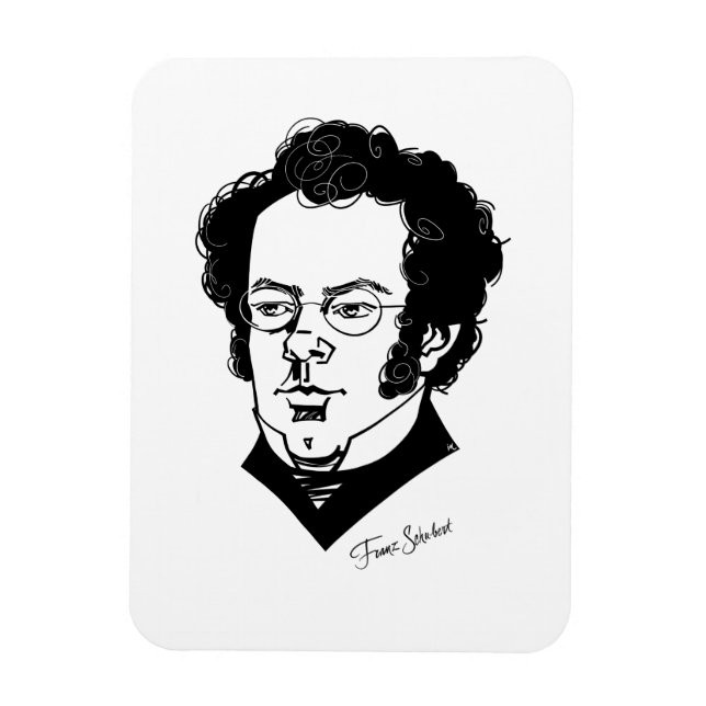 Franz Schubert Magnet (Vertical)