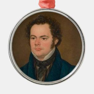Franz Schubert Metal Tree Decoration