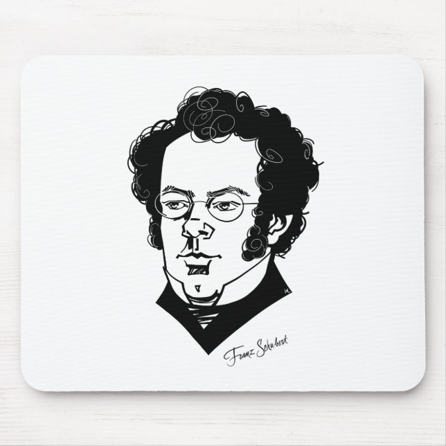 Franz Schubert Mouse Pad (Front)