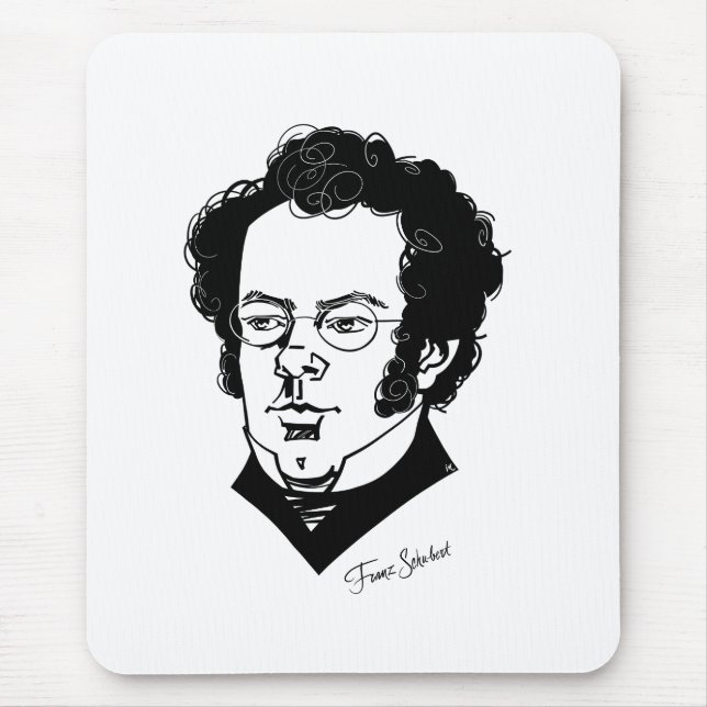 Franz Schubert Mouse Pad (Front)