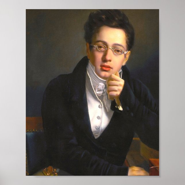 Franz Schubert Portrait Poster (Front)