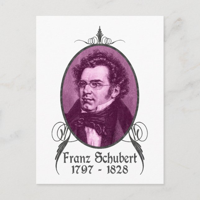 Franz Schubert Postcard (Front)