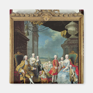 Franz Stephan I  with his wife Marie-Therese Magnet