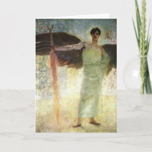 Franz Stuck-Angel with the Flaming Sword Card