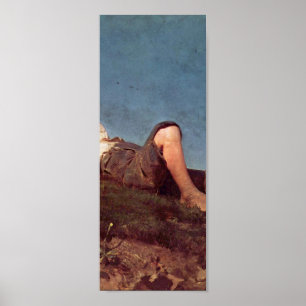 Franz von Lenbach - A shepherd boy Poster