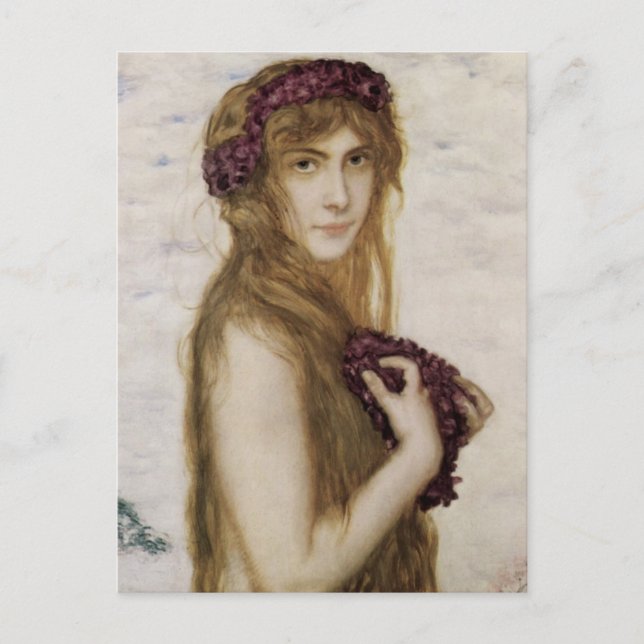 Franz von Stuck - Frühling 1909 Postcard (Front)