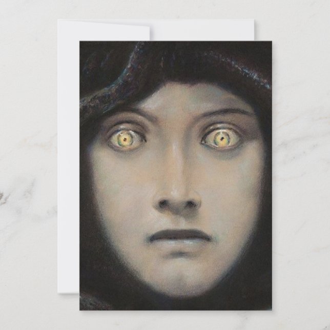 Franz Von Stuck - Head Of Medusa Invitation (Front)
