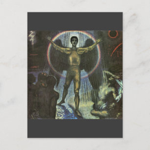 Franz von Stuck - The angel of the Court Postcard