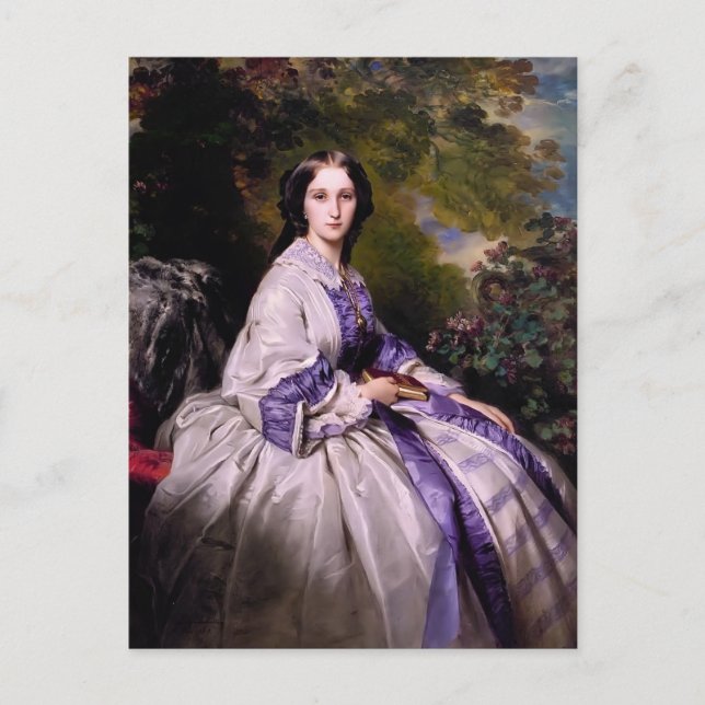Franz Winterhalter- Countess Alexander Lamsdorff Postcard (Front)