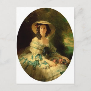 Franz Winterhalter- Eugénie de Montijo Postcard