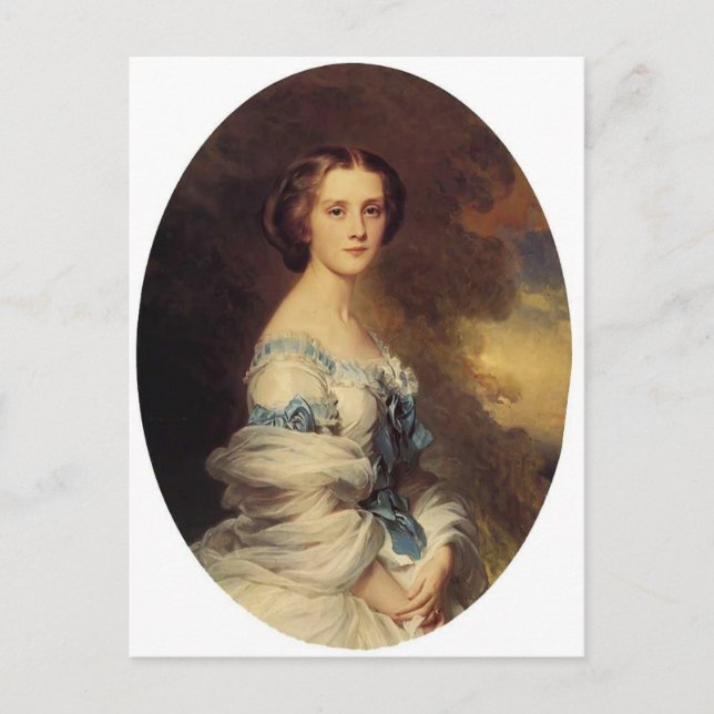 Franz Winterhalter- Melanie de Bussiere Postcard (Front)