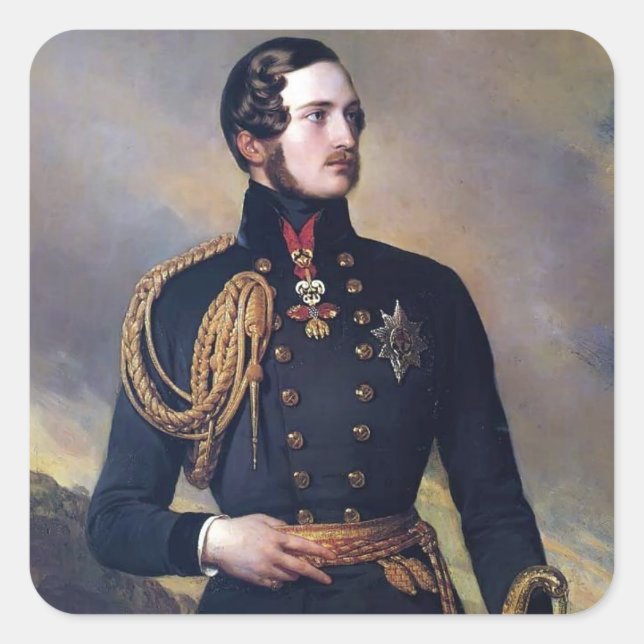 Franz Xaver Winterhalter- Prince Albert Square Sticker (Front)