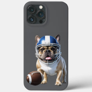 französische Bulldogge American Football iPhone 13 Pro Max Case