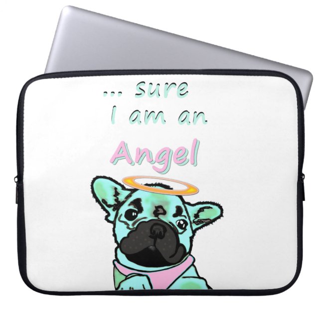 Französische Bulldogge Angel Laptop Sleeve (Front)