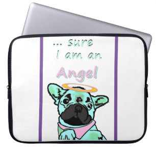Französische Bulldogge Angel  Laptopschutzhülle Laptop Sleeve