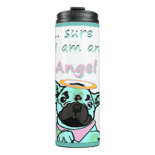 Französische Bulldogge Angel Thermosbecher Thermal Tumbler