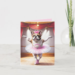 Französische Bulldogge Ballett French Bulldog Holiday Card