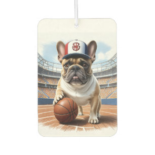 französische Bulldogge Basketball Car Air Freshener