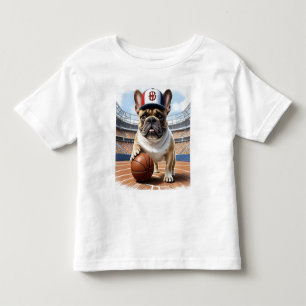 französische Bulldogge Basketball Toddler T-Shirt