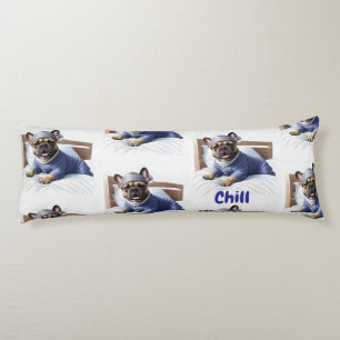 Französische Bulldogge chill Body Cushion