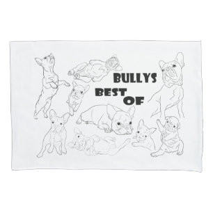 Französische Bulldogge Comic  Kissen Pillowcase