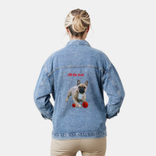 Französische Bulldogge Denim Jacket