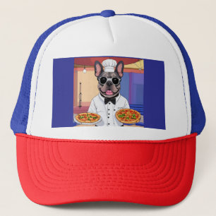 französische Bulldogge  der Pizzabecker Trucker Hat