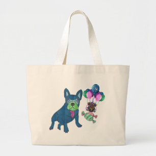 Französische-Bulldogge Einkaufstasche Large Tote Bag