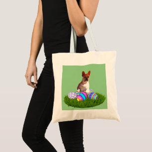 Französische-Bulldogge Einkaufstasche Ostern Tote Bag