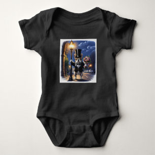 Französische Bulldogge French Bulldog Blumenstrauß Baby Bodysuit