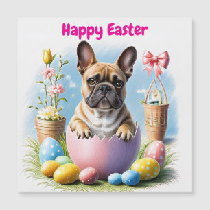 Französische Bulldogge Frohe Ostern French Bulldog