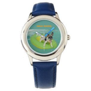 Französische Bulldogge Great Summer   Armbanduhr Watch