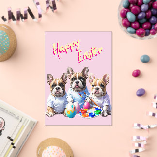 Französische Bulldogge Happy Easter French Bulldog Acrylic Invitations