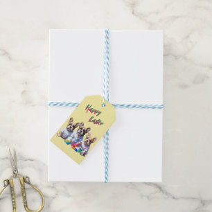 Französische Bulldogge Happy Easter French Bulldog Gift Tags