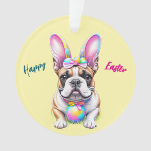 Französische Bulldogge Happy Easter French Bulldog Ornament