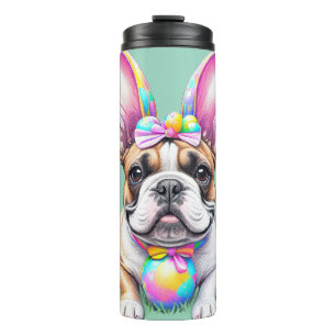 Französische Bulldogge Happy Easter French Bulldog Thermal Tumbler