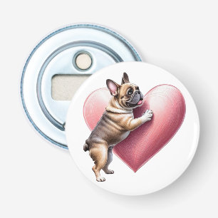 Französische Bulldogge I love you Bottle Opener