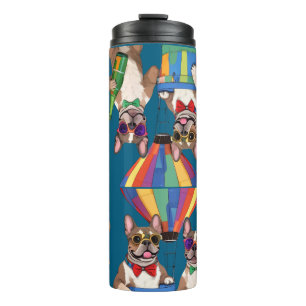 französische Bulldogge im Heißluftballon  Thermal Tumbler