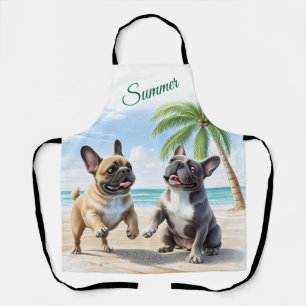 französische Bulldogge im Sommer Apron