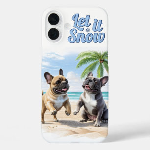 französische Bulldogge im Sommer iPhone 16 Plus Case