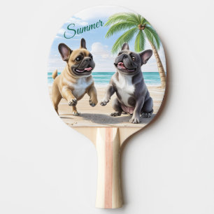 französische Bulldogge im Sommer  Ping Pong Paddle