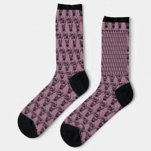 Französische Bulldogge in schwarz Socks