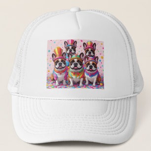 Französische Bulldogge Karneval French Bulldog Trucker Hat