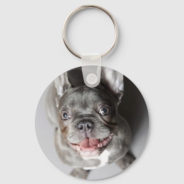 Französische Bulldogge Key Ring (Front)